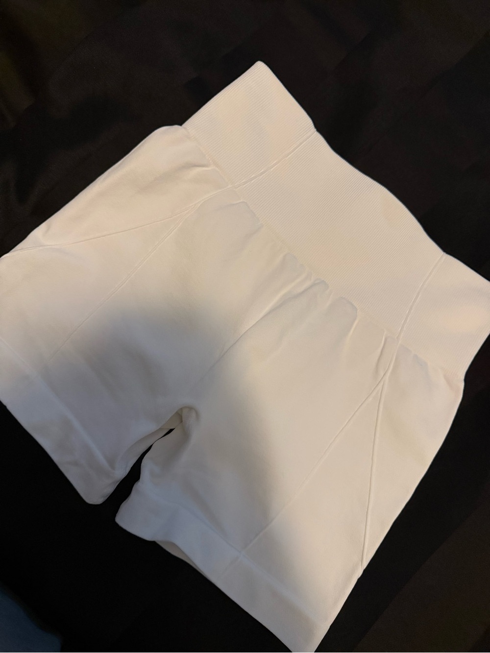 White gym shorts